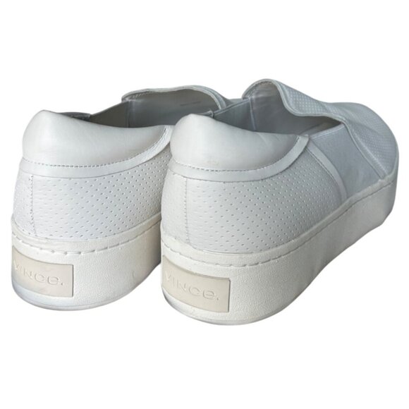Vince Warren Perforated Platform Sneaker, White, Women's Size 11 NEW - Picture 4 of 6